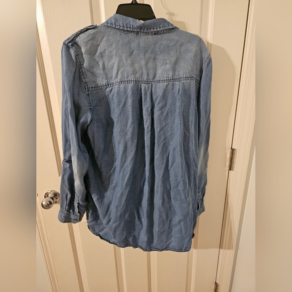 Michael Kors Denim Shirt Size 12 - Picture 4 of 5